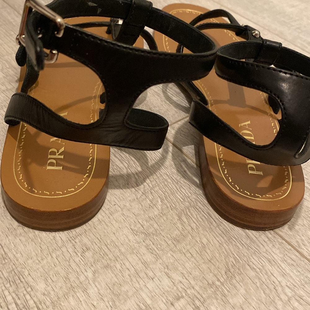 Black Prada Gladiator Sandals - Picture 3 of 13